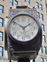 Clock in front of Transportation Building